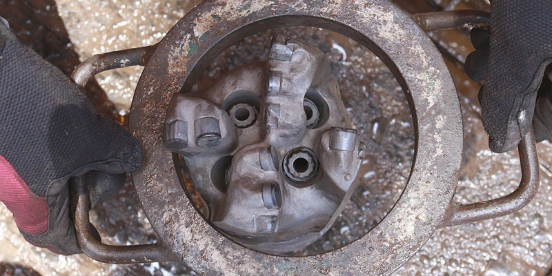 Internal view of a drill
